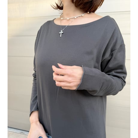 sweat relax op・charcoal gray