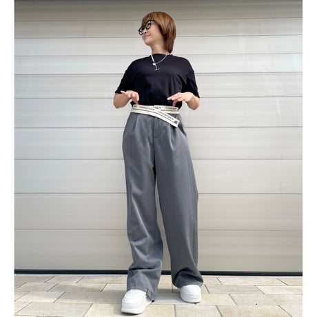 number pants・gray