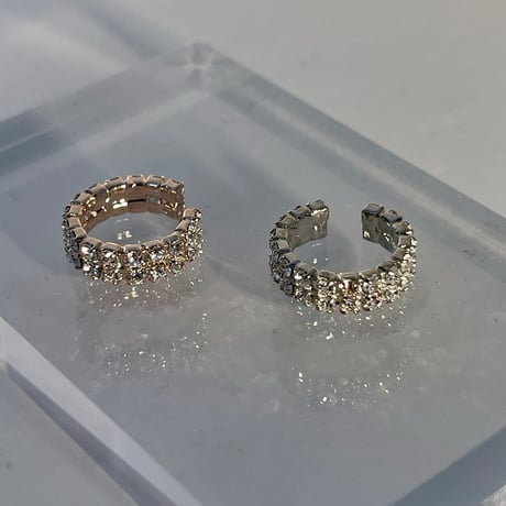 pave stone cuff・silver