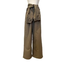 west roll pants・brown