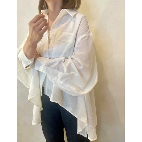 airy shirt・White