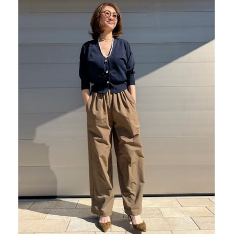 west roll pants・brown