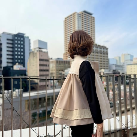 tulle best・beige
