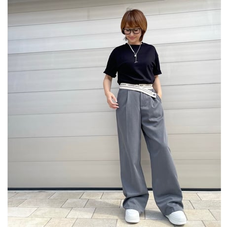 number pants・gray