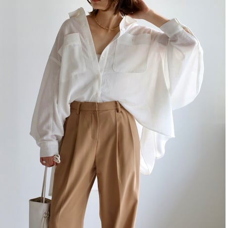 airy shirt・White