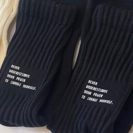 Message socks・black