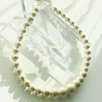 cotton perl necklace