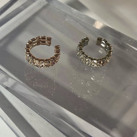 pave stone cuff・silver