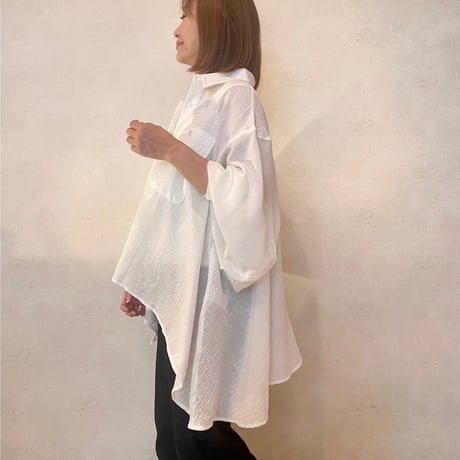 airy shirt・White