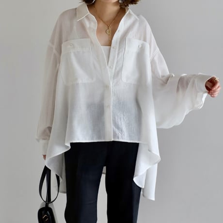 airy shirt・White