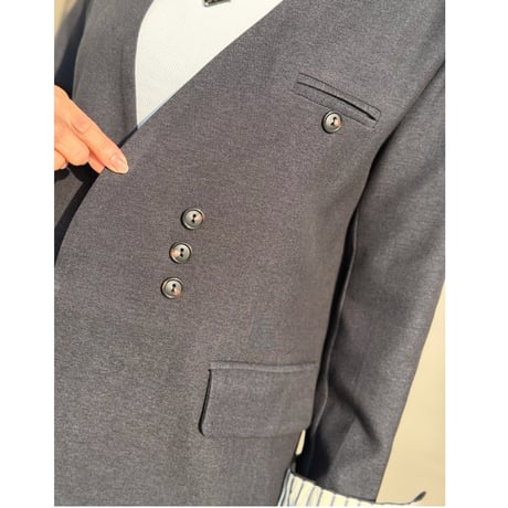 collarless jk・black
