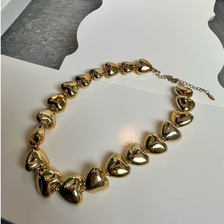 plum Heart necklace・gold