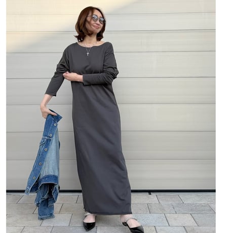 sweat relax op・charcoal gray