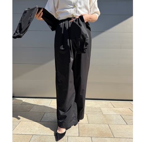 west roll pants・black