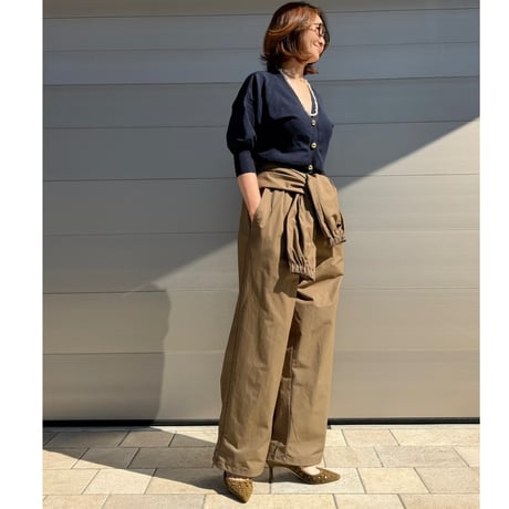 west roll pants・brown