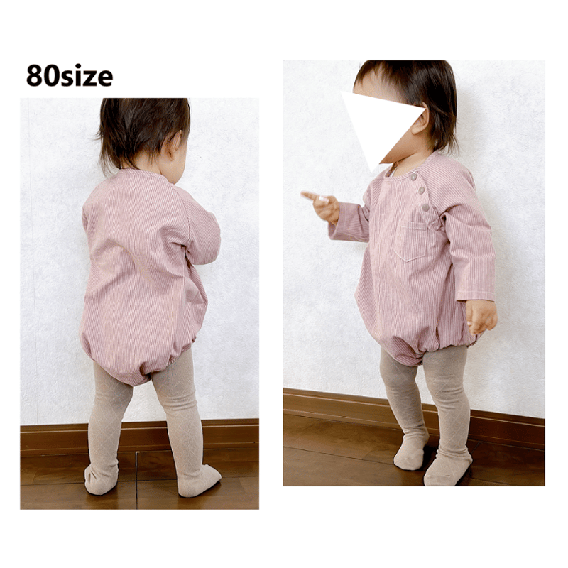 ラグランロンパース(70㎝)ダウンロード型紙 | Baby&Kids Handmade ラグランロンパース(70㎝)ダウンロード型紙 | Baby&Kids Handmade