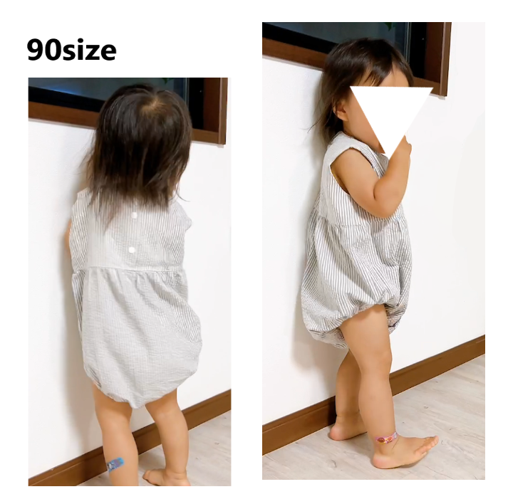 90size】おしりふりふりロンパース ドレス