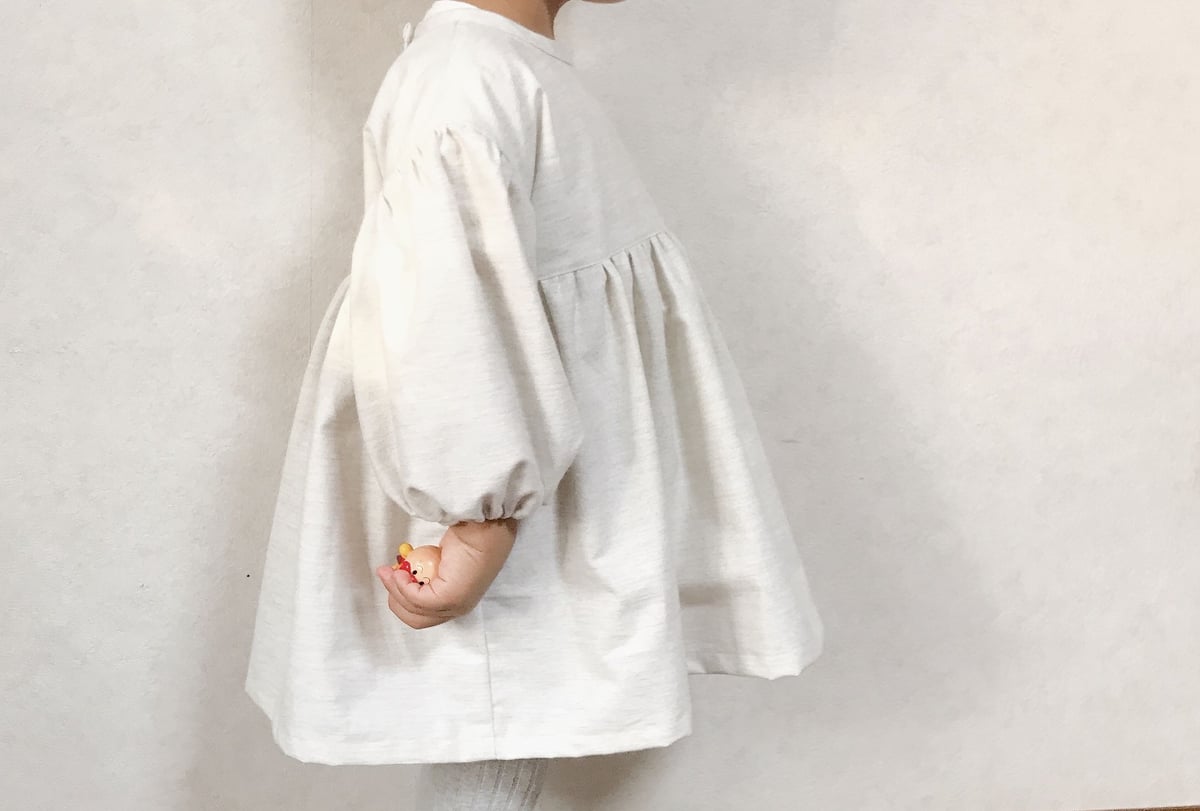ぽわん袖ワンピース(80㎝)ダウンロード型紙 | Baby&Kids Handmade ぽわん袖ワンピース(80㎝)ダウンロード型紙 | Baby&Kids Handmade