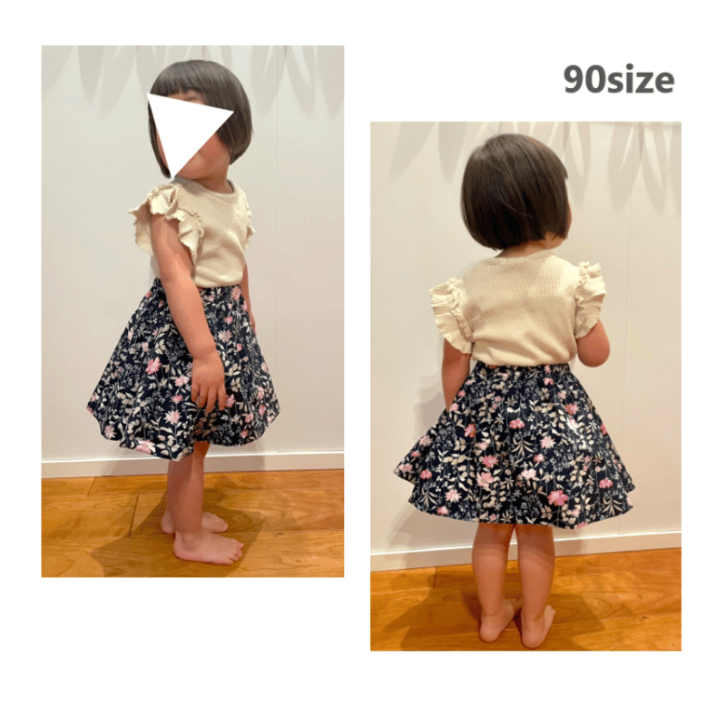 すー　ハンドメイド子供服　100サイズ スカッツ（100㎝）ダウンロード型紙 | Baby&Kids Handmade