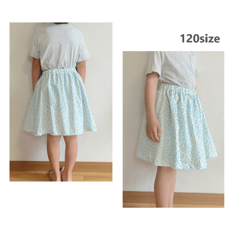 スカッツ（110㎝）ダウンロード型紙 | Baby&Kids Handmade 