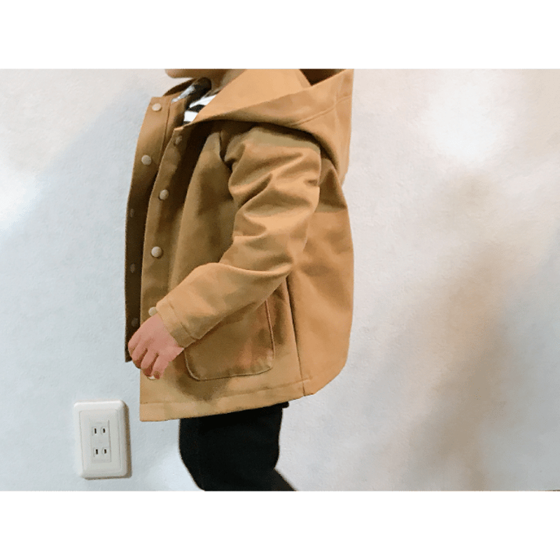 くま耳パーカー（80㎝）ダウンロード型紙 | Baby&Kids Handmade