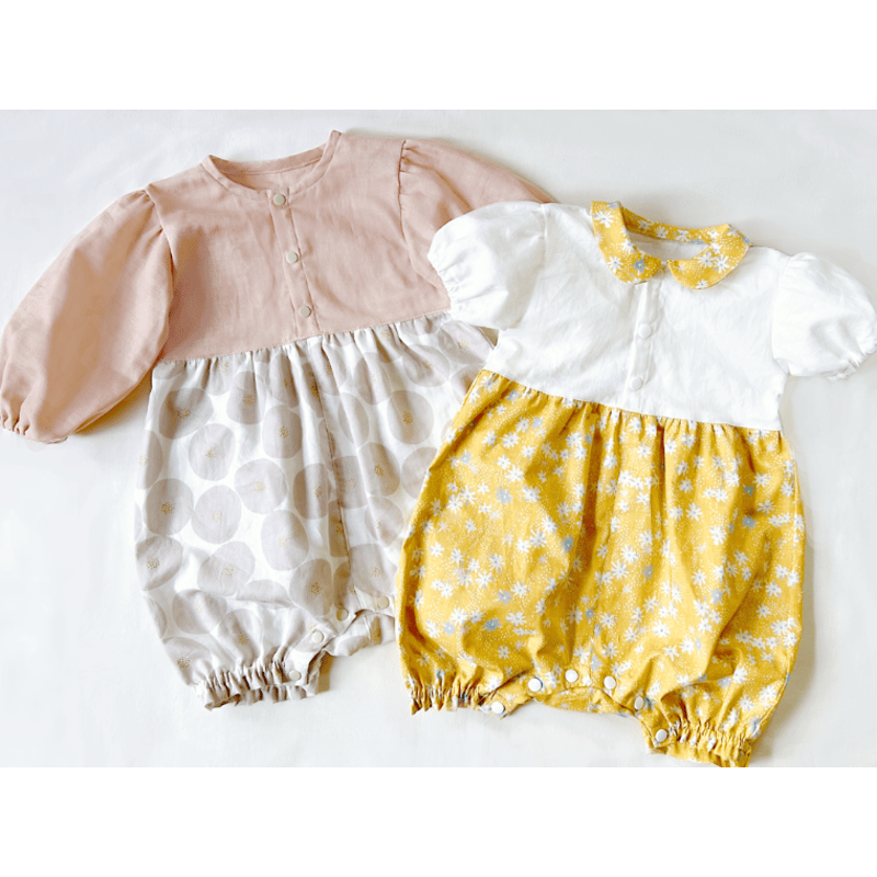 【専用】80cmロンパース→6点セット 長袖前開きワンタッチロンパース 星(シロ×50-60cm) ベビーザらス限定