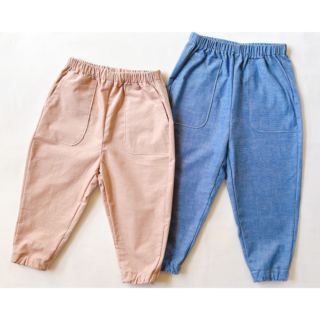 trainee1966 ハンドメイドリラックスパンツ リラックスパンツ（130㎝）ダウンロード型紙 | Baby&Kids Handmade