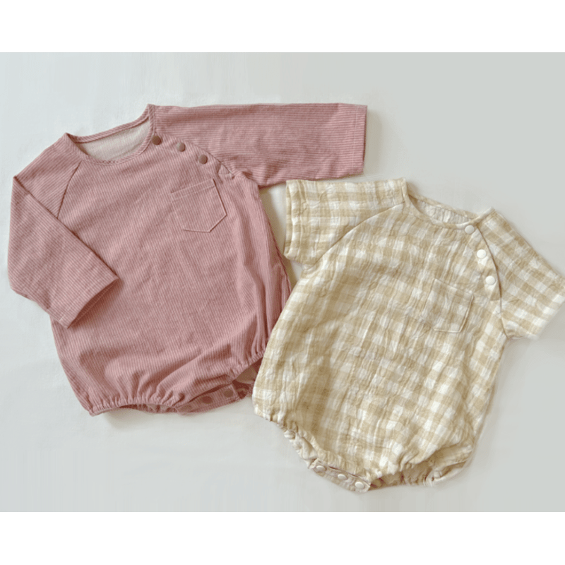 ラグランロンパース（80㎝）ダウンロード型紙 | Baby&Kids Handmade