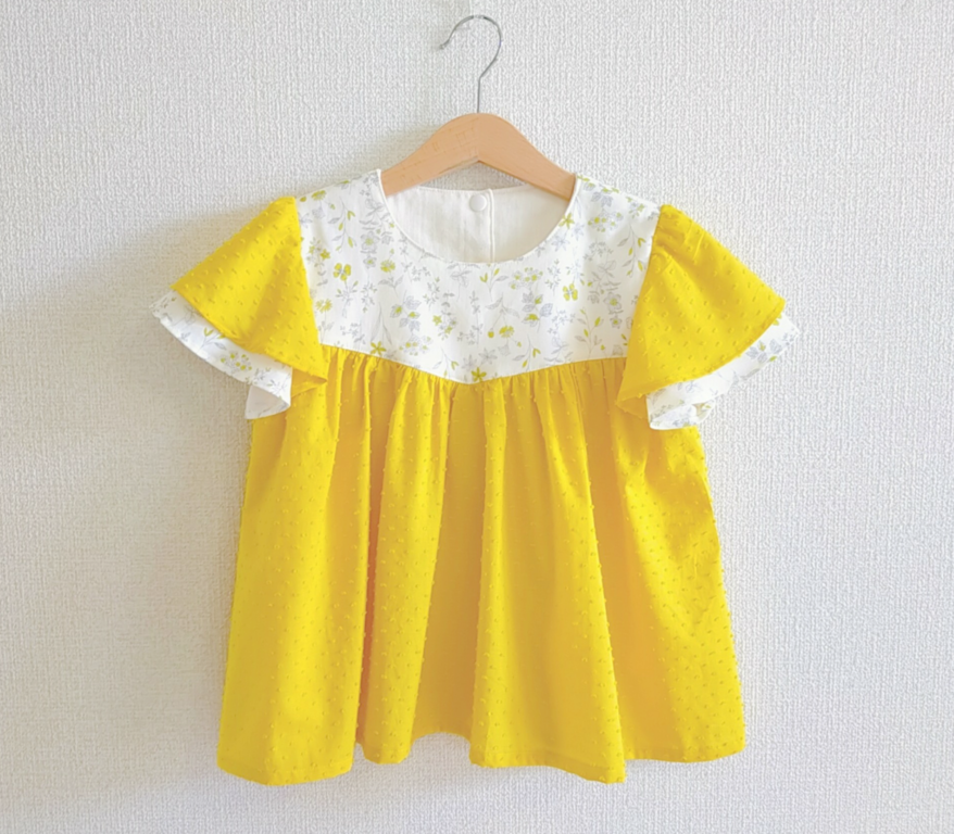 sold J'adore! スフレブラウス 型紙 130　140　candy フレアブラウス（130㎝）ダウンロード型紙 | Baby&Kids Handmade