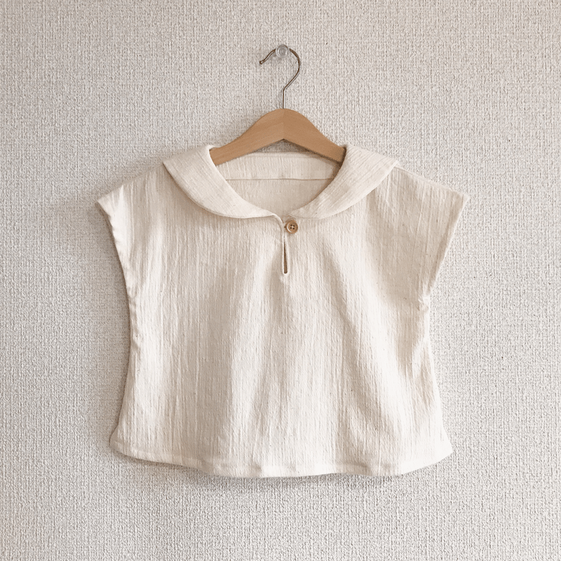 セーラーブラウス（90㎝）ダウンロード型紙 | Baby&Kids Handmade