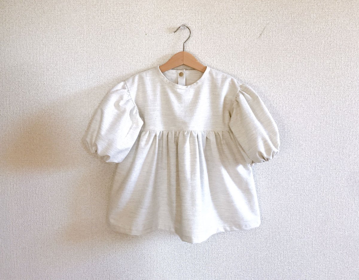 ぽわん袖ワンピース(100㎝)ダウンロード型紙 | Baby&Kids Handmade ぽわん袖ワンピース(100㎝)ダウンロード型紙 | Baby&Kids Handmade