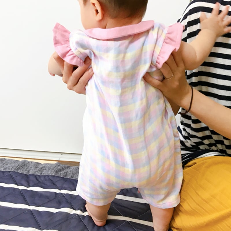 前開きロンパース（90㎝）ダウンロード型紙 | Baby&Kids Handmade