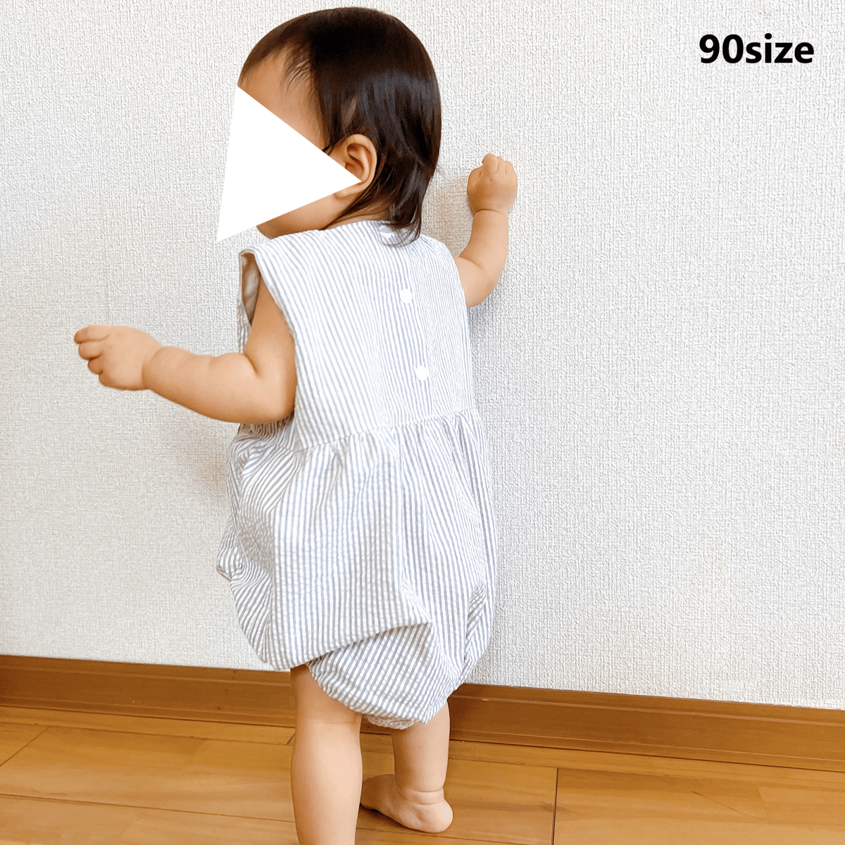 【90size】おしりふりふり　ロンパース ドレス 90size】おしりふりふりロンパース ドレス