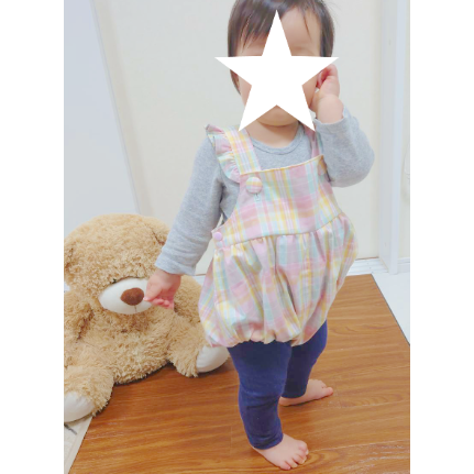 ロンパース ダルマオール サロペット M80-90 ロンパース ダルマオール