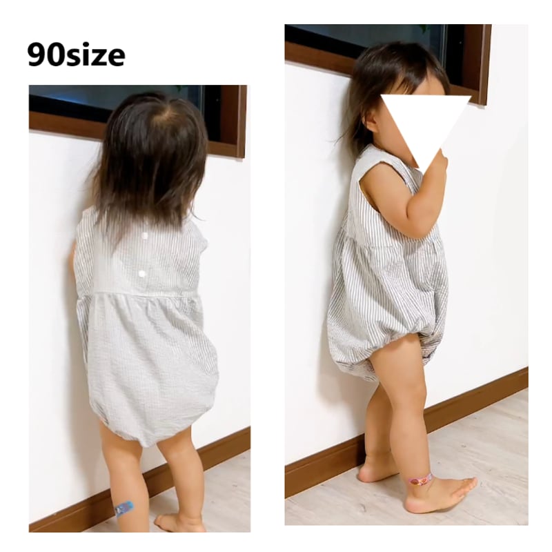 スリーブレスロンパース（80㎝）ダウンロード型紙 | Baby&Kids Handmade