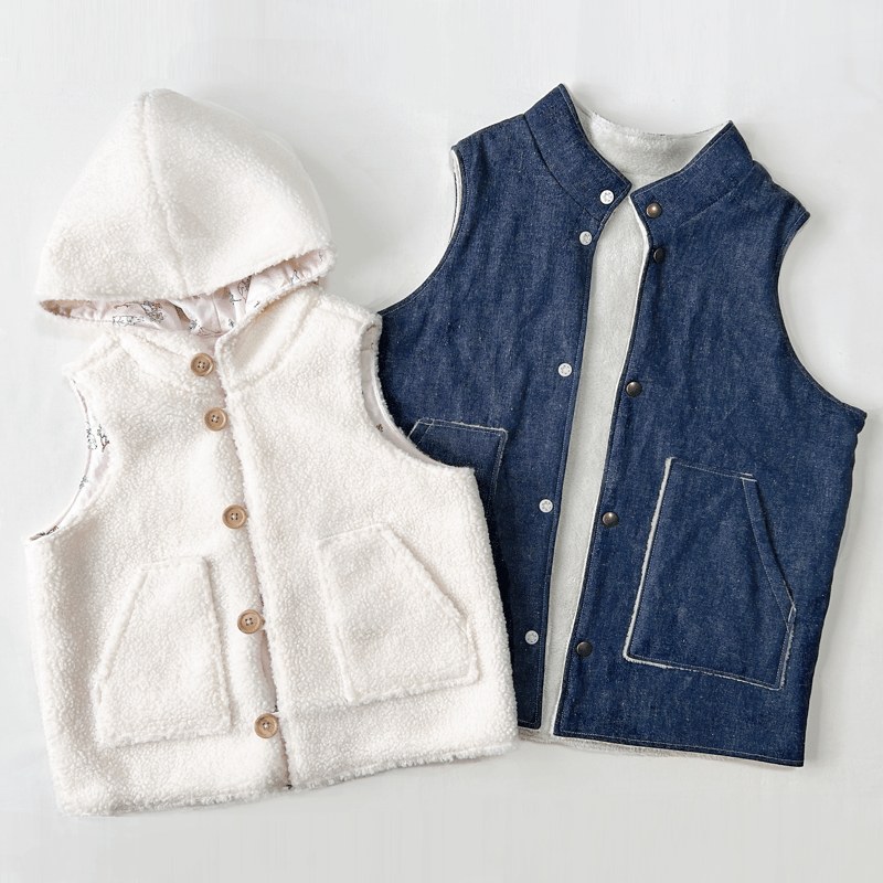 フードベスト（120㎝）ダウンロード型紙 | Baby&Kids Handmade 