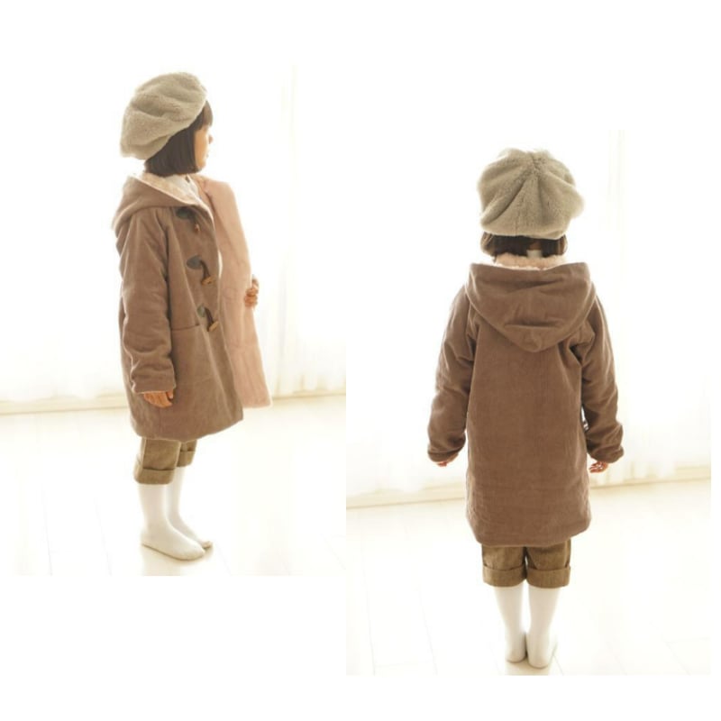 ダッフルコート（150㎝）ダウンロード型紙 | Baby&Kids Handmade