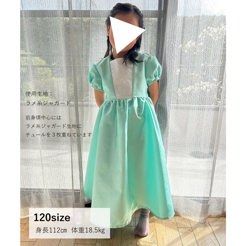 ハンドメイド　ワンピース　100size プリンセスワンピース（100㎝）ダウンロード型紙 | Baby&Kids