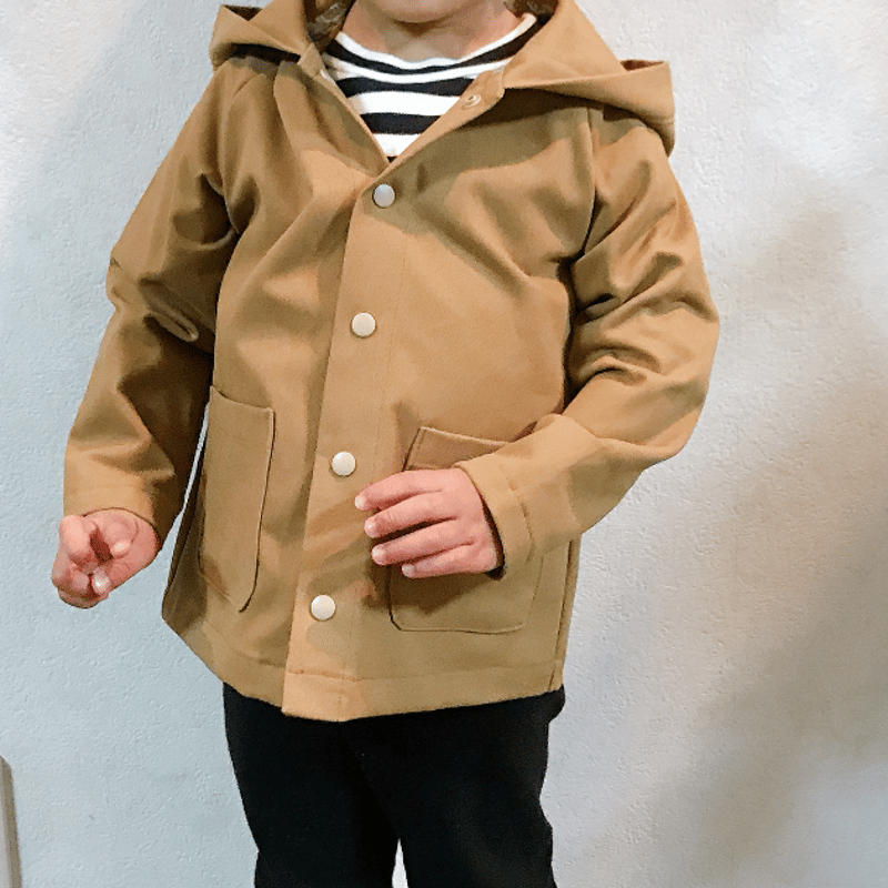 くま耳パーカー（80㎝）ダウンロード型紙 | Baby&Kids Handmade