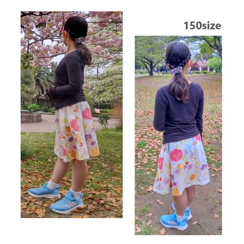 スカッツ（130㎝）ダウンロード型紙 | Baby&Kids Handmade