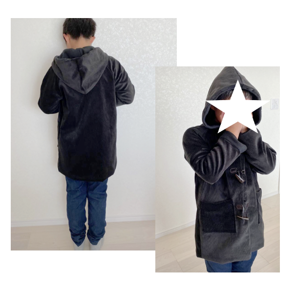 ダッフルコート（140㎝）ダウンロード型紙 | Baby&Kids Handmade