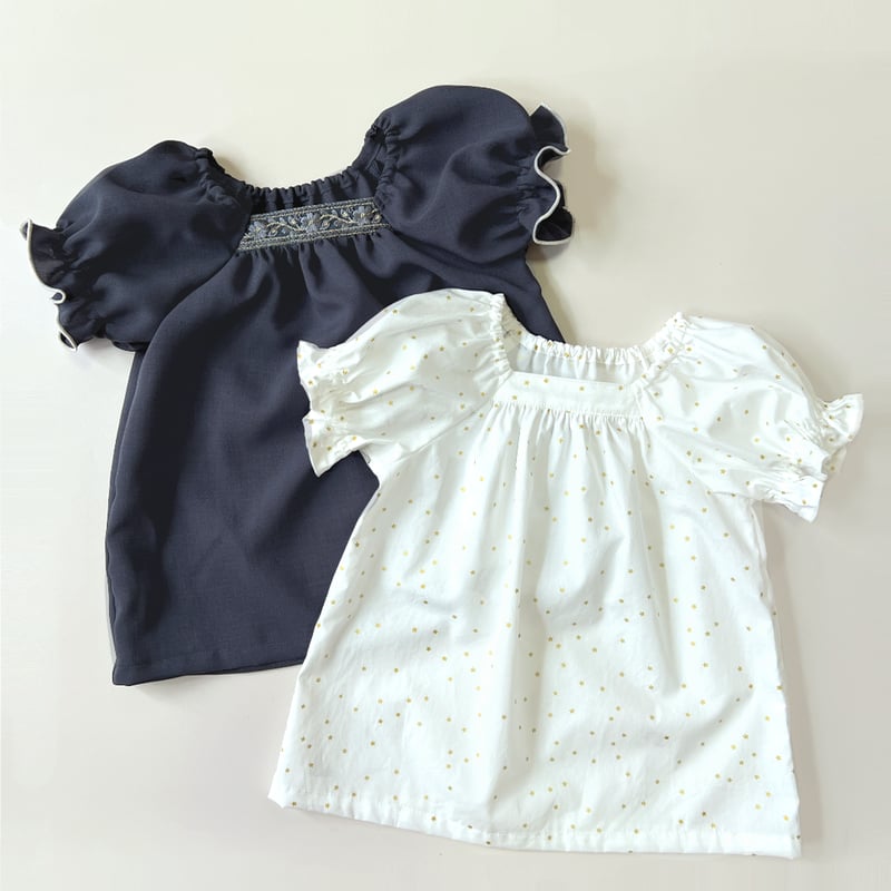 フルールブラウス（130㎝）ダウンロード型紙 | Baby&Kids Handmade