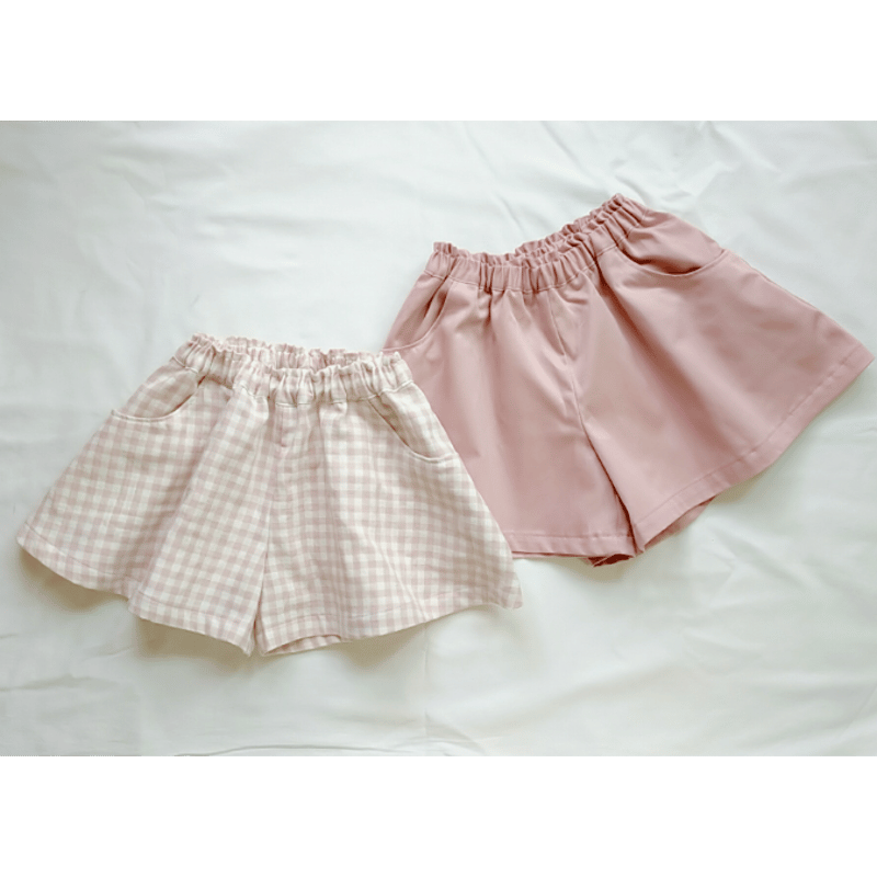 フレアキュロット（130㎝）ダウンロード型紙 | Baby&Kids Handmade