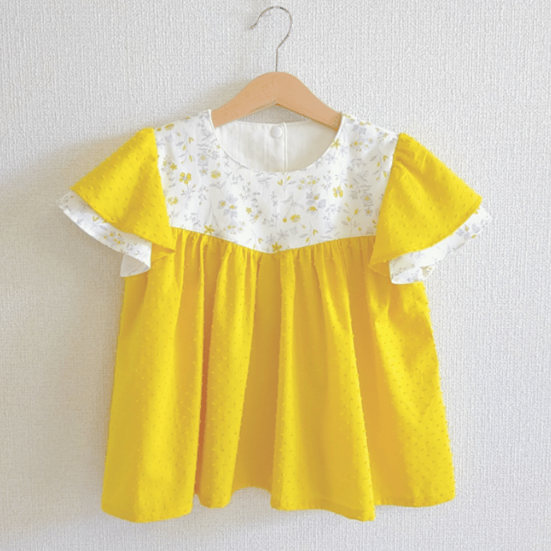 フレアブラウス（80㎝）ダウンロード型紙 | Baby&Kids Handmade