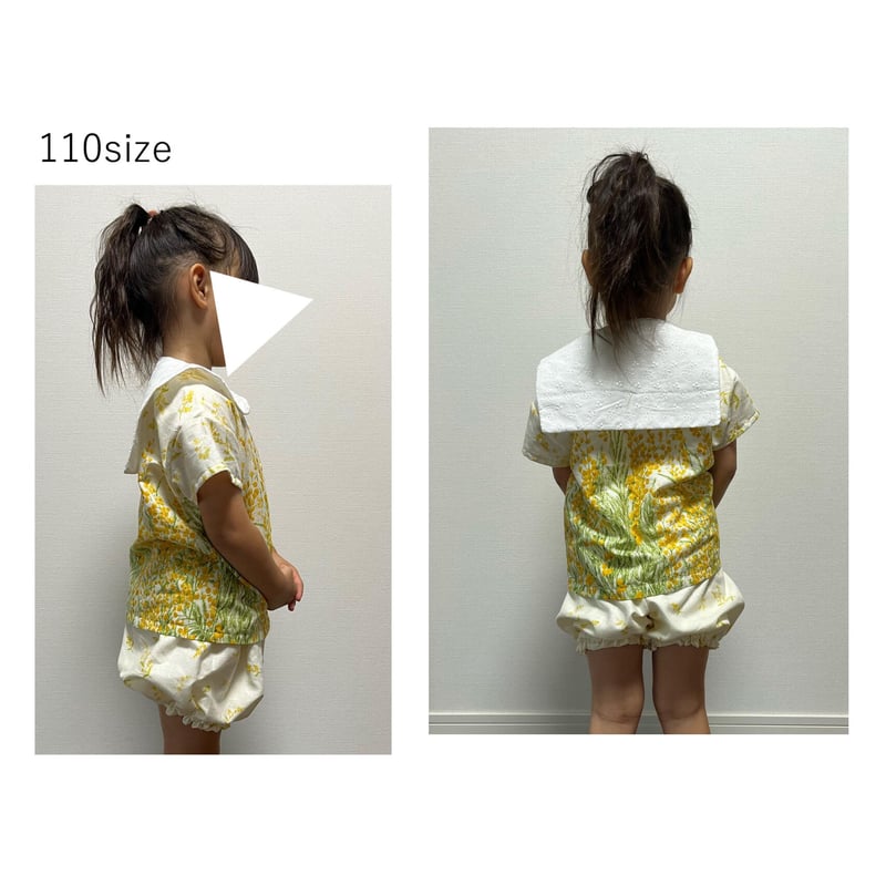 セーラーカラーシャツ（100㎝）ダウンロード型紙 | Baby&Kids Handmade