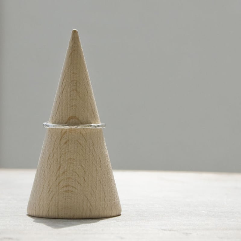 シルバープレーンリング 1.5mm幅 槌目 3号～27号｜WKS PLANE RING 1.5