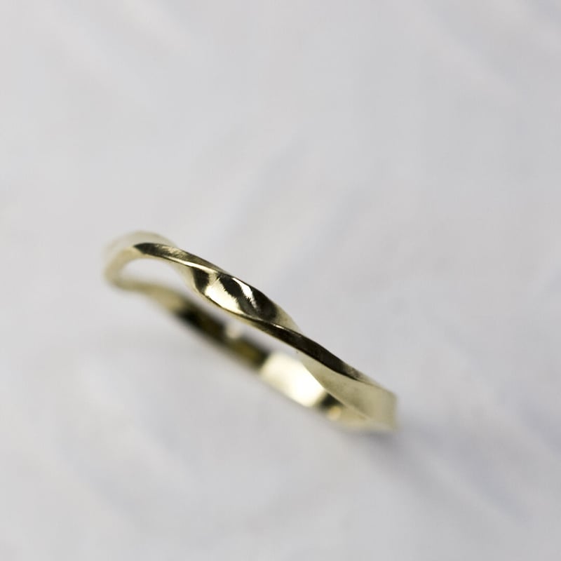 真鍮ツイストリング 2.0mm幅 鏡面 3号～27号｜WKH TWIST RING 2.0 b