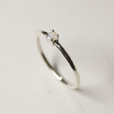 オパール ラウンド3mm シルバープレーンリング 1.5mm幅 鏡面 3号～21号｜W.K.W. OPAL RD3mm PLANE RING 1.5 sv mirror｜FA-447