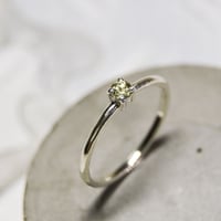 シトリン ラウンド3mm シルバープレーンリング 1.5mm幅 鏡面 3号～21号｜W.K.W. CITRINE RD3mm PLANE RING 1.5 sv mirror｜FA-279