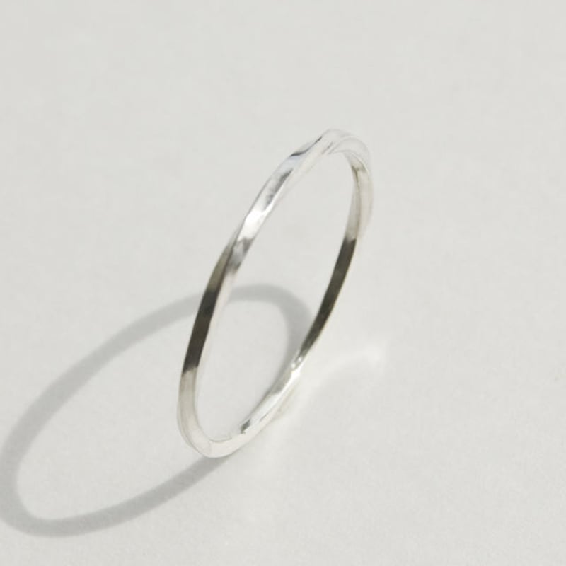 市松　シルバーツイストリング　17号 市松 シルバーリング 17号 市松 シルバーツイストリング 17号 for Gift